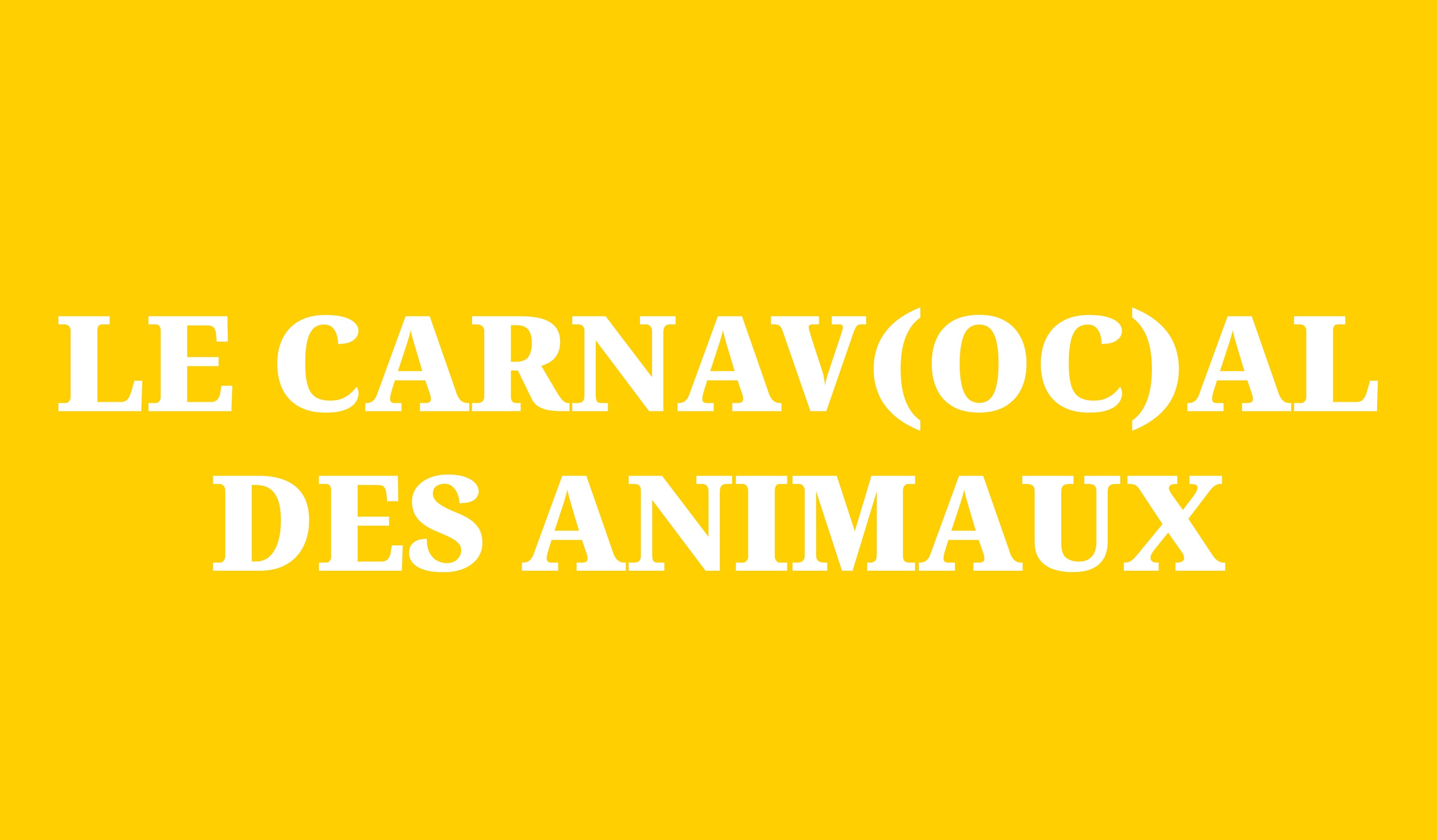 Le Carnav(oc)al des Animaux